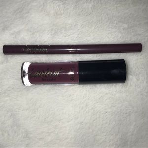 PURPLE lip paint and liner by tarte
